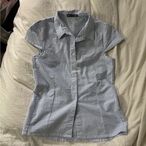 Brandy Melville Rue Striped Button-Up Shirt